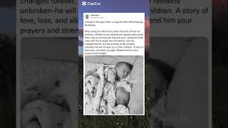 A Father's Strength After Losing His Wife While Raising Six Babies💔😢