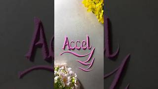 Accel in sand 💕💫Name art #calligraphy #sandart #handwriting #asmr #sandscript #nameart #nameinsand