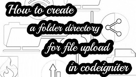 How to create new directory for file upload in codeigniter