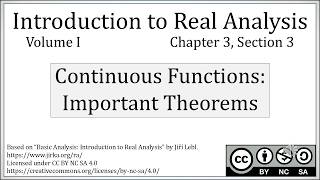 The Extreme and Intermediate Value Theorems