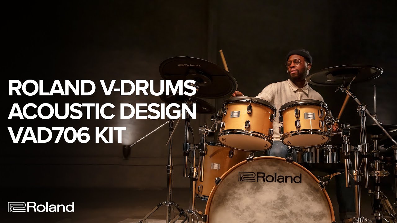 Introducing the Roland VDrums Acoustic Design VAD706 Electronic Drum Kit YouTube