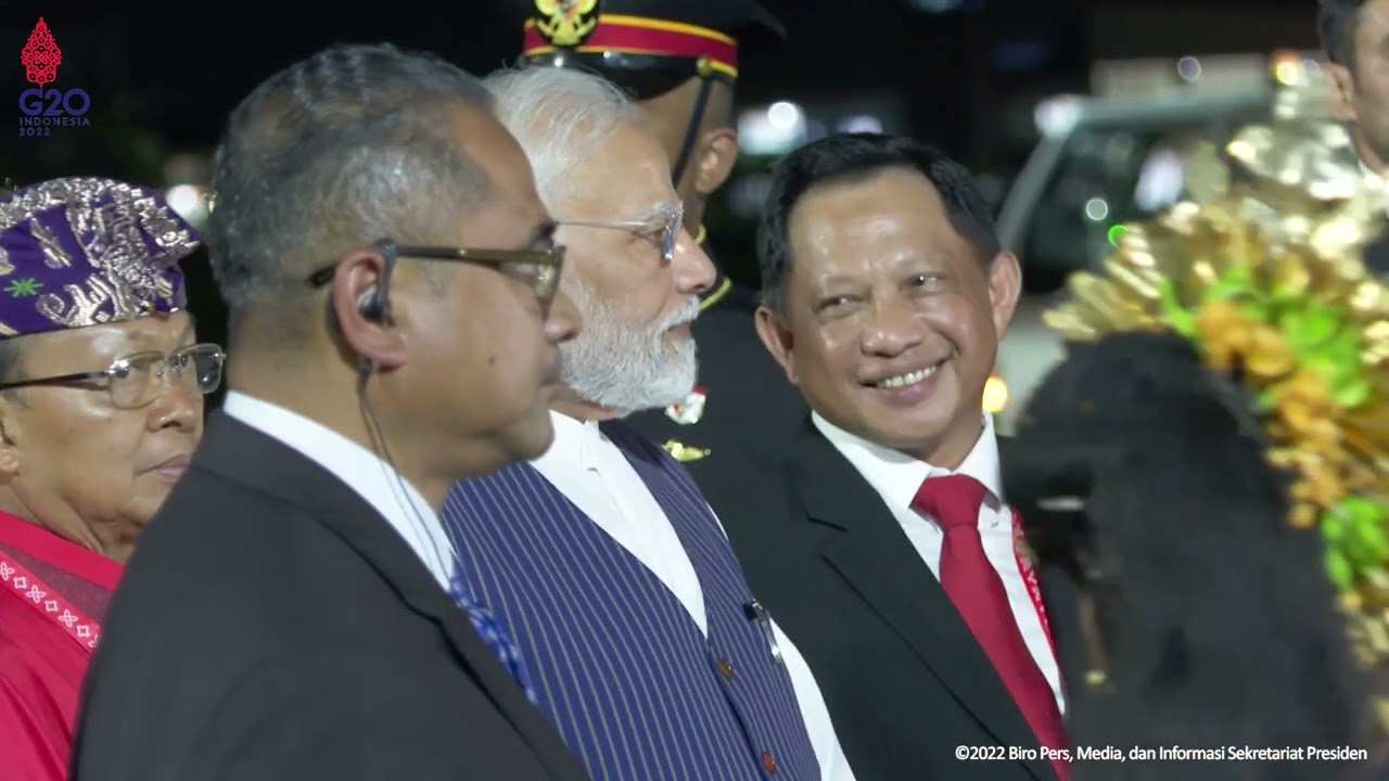 Perdana Menteri India Tiba di Bali untuk Menghadiri KTT G20, 14 November 2022