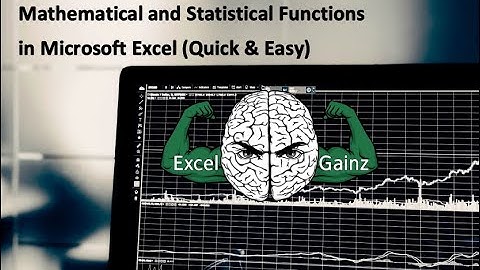 Mathematical and Statistical Functions in Microsoft Excel – Office 365 – 1080p