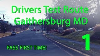Gaithersburg Maryland MVA Drivers Test Route 1
