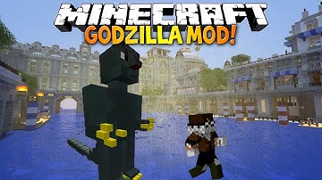 Minecraft: GODZILLA MOD! - Monster King Godzilla in Minecraft!
