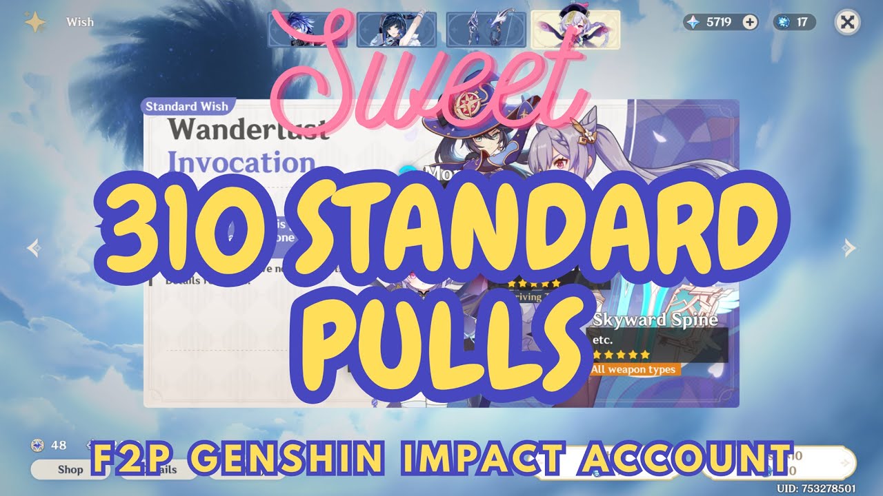 310 Standard Fates Spent After 2 Years of Saving! | Genshin Impact Standard Banner Pulls