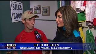 Jockeys train horses at Turf Paradise