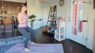 How to do a Cable or Band Row in a Squat Hold