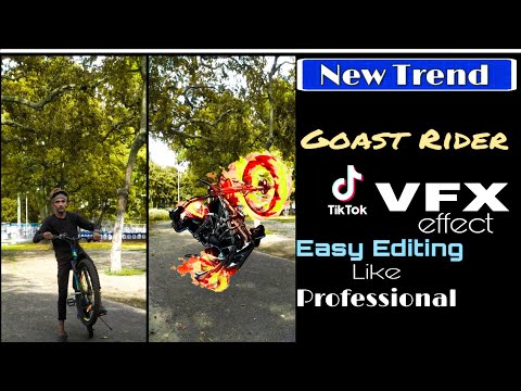 TikTok New Trend Ghost Rider Fire VFX (Easy Steps) | Ghost Rider VFX | Tutorial Expo
