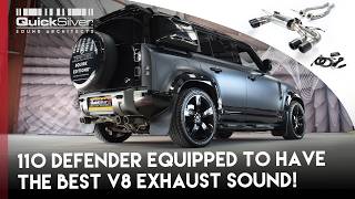 Land Rover Defender P525 V8 SuperSport Exhaust #QuickSilverExhausts #DefenderV8 #NewDefender