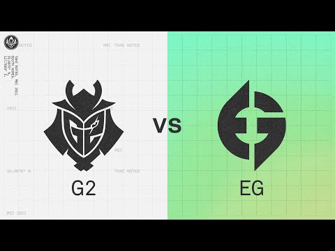 G2 vs EG | 2022 MSI Groups Day 2 | G2 Esports vs. Evil Geniuses