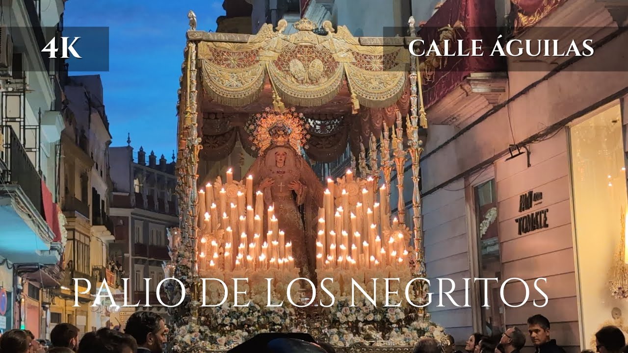 [4K] PALIO DE LA VIRGEN DE LOS ANGELES  (LOS NEGRITOS) | Semana Santa 2025