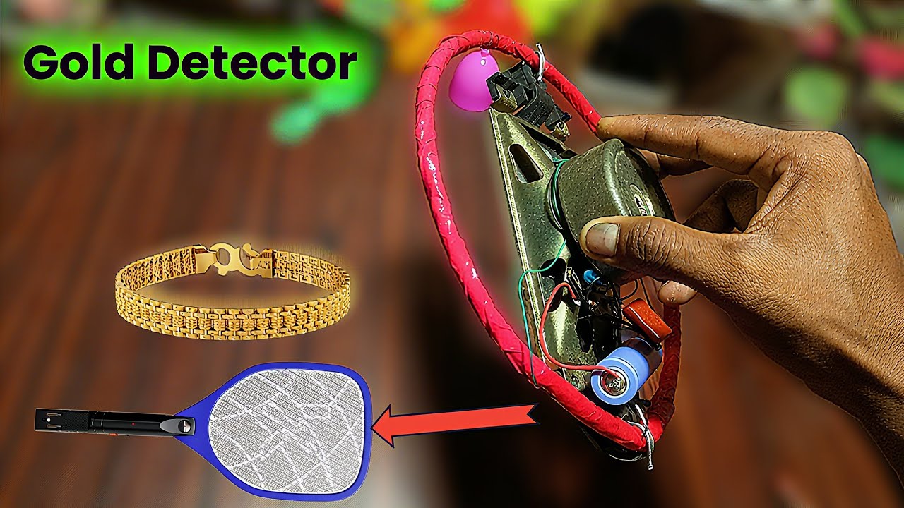 How to make gold Detector using mosquito bat circuit | Gold Detector ...