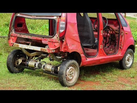 TATA NANO ELECTRIC CONVERSION (80km/h Using 2 Big powerful motor)