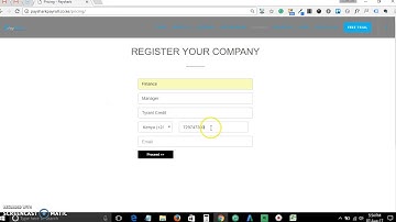 How To Open an account in Payshark Payroll