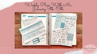 Weekly Plan With Me: January 9th-15th