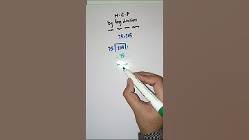 hcf | how to find hcf by long division | highest common factor | math tricks | #Shorts 1080p