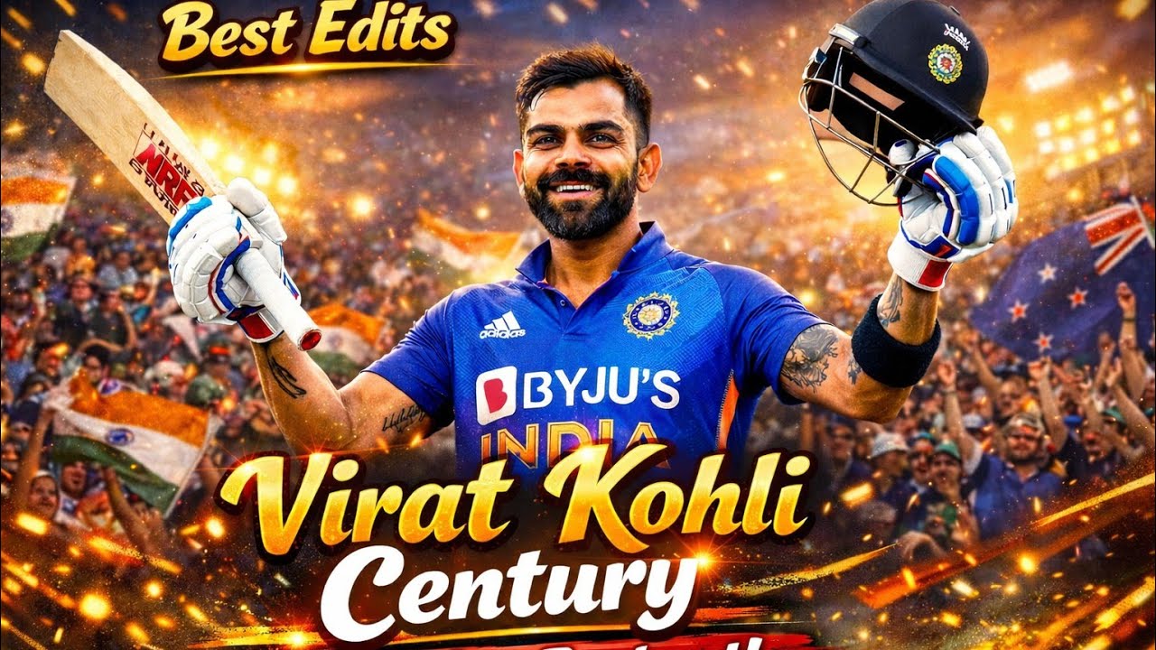 Virat Kohli Century vs New Zealand 🇮🇳🔥 | Best Edits | Epic Celebration | Kohli 100!