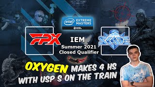 OxygeN makes 4 HS with USP S on the Train, FPP vs SKADE, IEM Summer 2021 Closed Qualifier