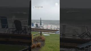 Major Storm Brings Wind Rain And Snow To The Northeast