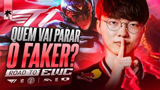T1 x BFX: O FAKER ESTÁ DANDO A VIDA A CAMINHO DO EWC - HL...