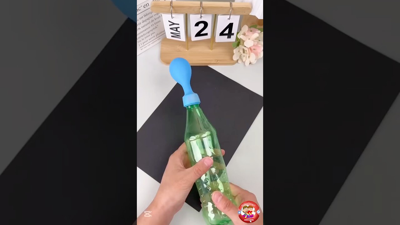 DIY Balloon Air Pump | Fun and Easy Kids Project! KidiesTime7 | Children Learning Ideas | Kids Toys