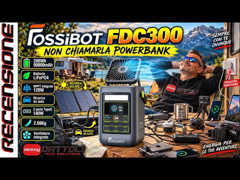 FOSSIBOT FDC300: DON'T call it a Power Bank! 🔋 90,000mAh, Solar Charging, and Built-in Fan
