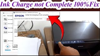 Initial Ink Charging Is Not Complete Epson Printer 100% Fix || Epson New Printer Setup Information