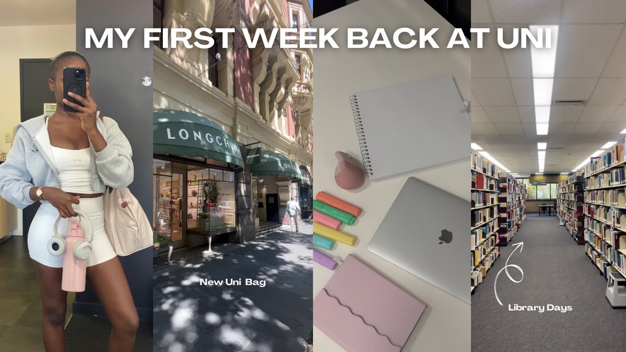 UNI DIARIES | FIRST WEEK BACK AT UNI IN AUSTRALIA | LIBRARY STUDY DAYS + BUILDING ROUTINES