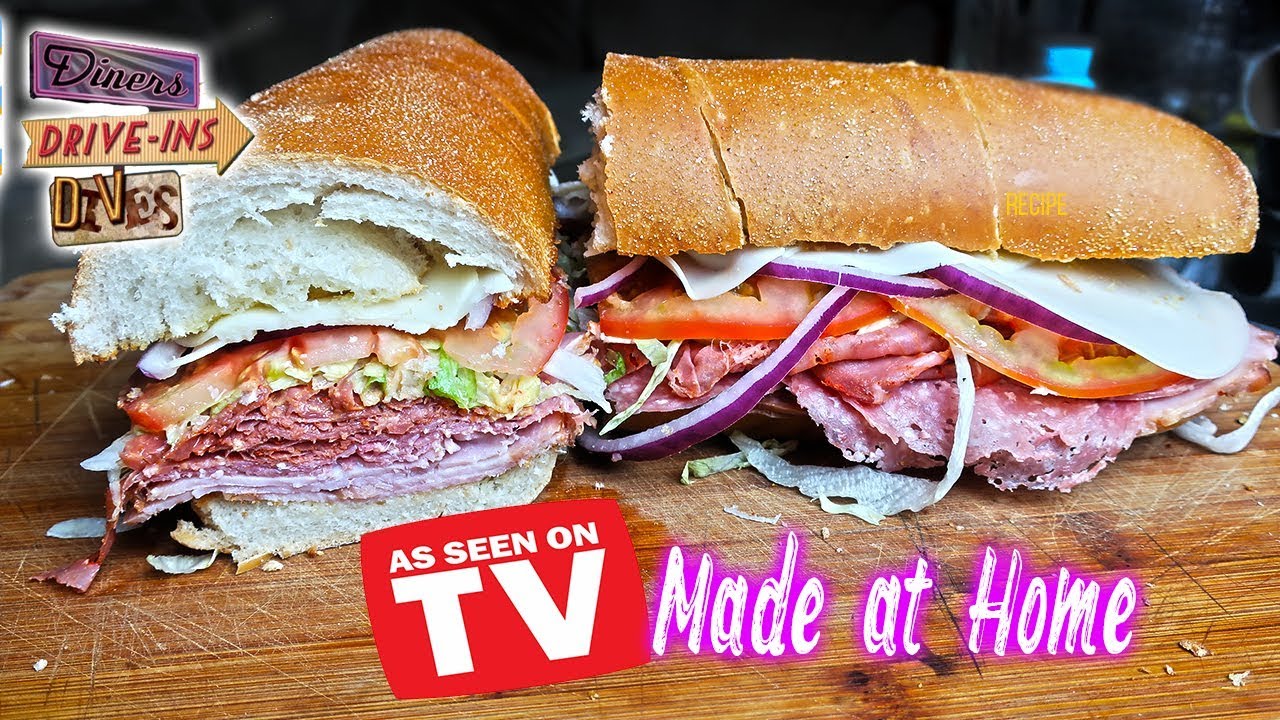 As Seen on TV Made at Home Monster Italian Sub! Homeslice Pizza