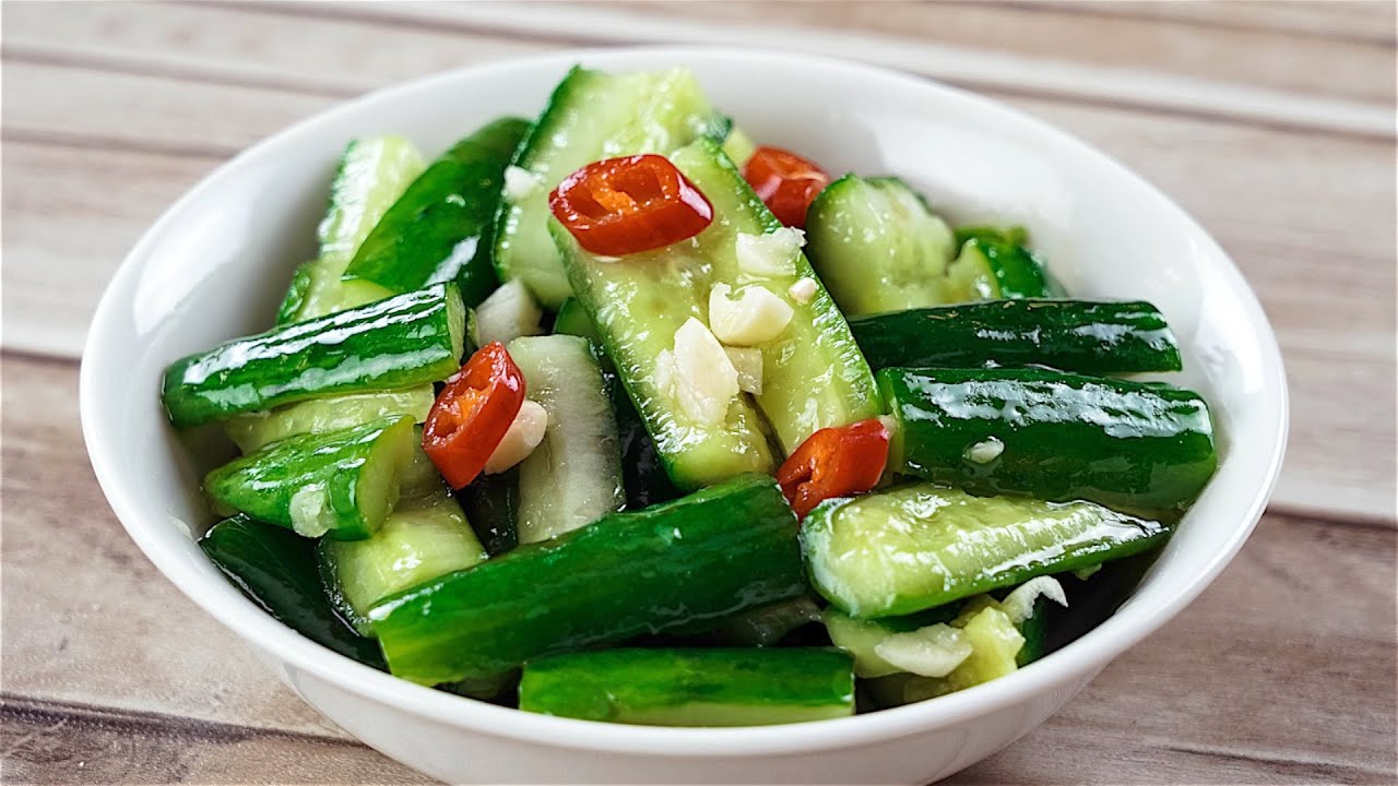 Chilled Smashed Cucumber Salad - YouTube