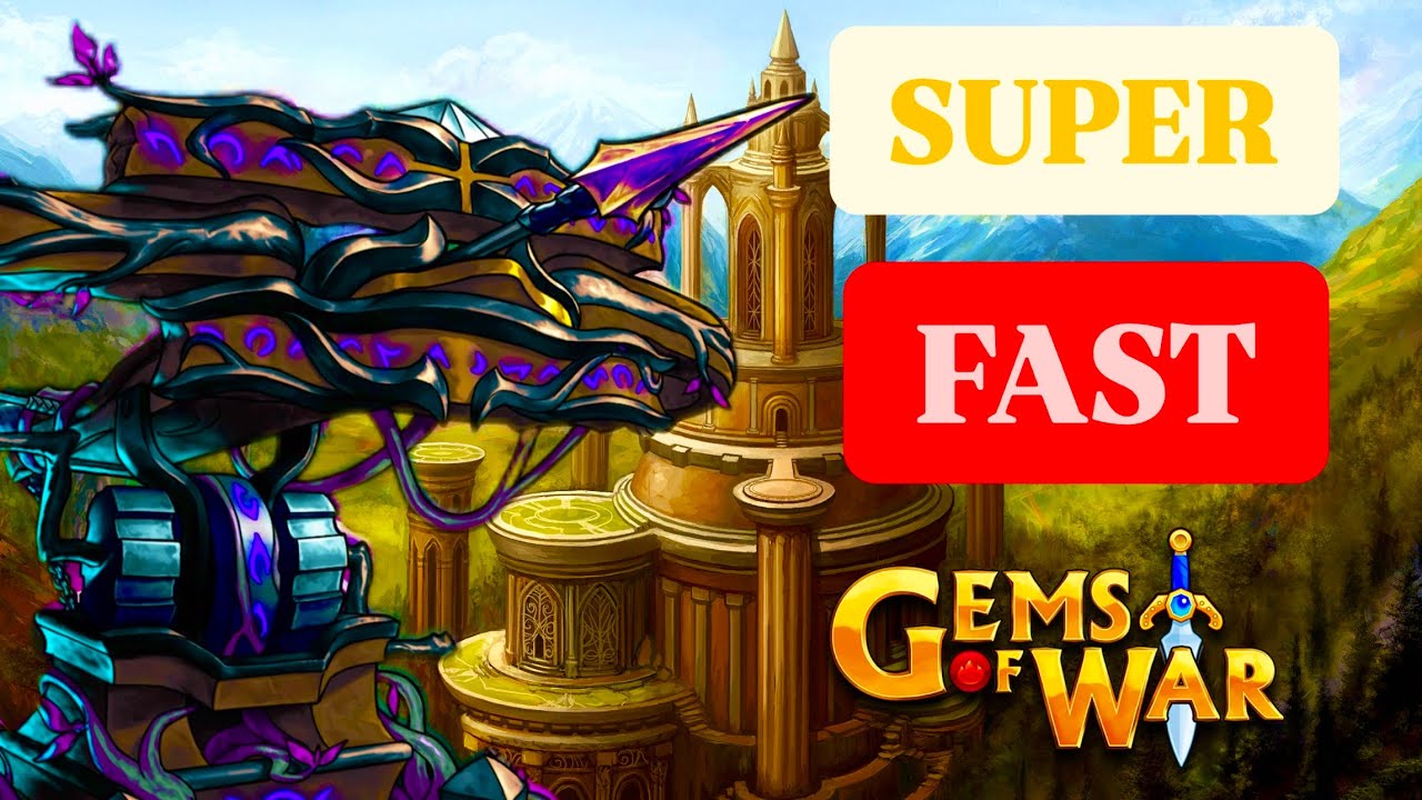 GEMS OF WAR Superfast Tower Invasion 3 Teams | Legends Reborn | May Event Calendar