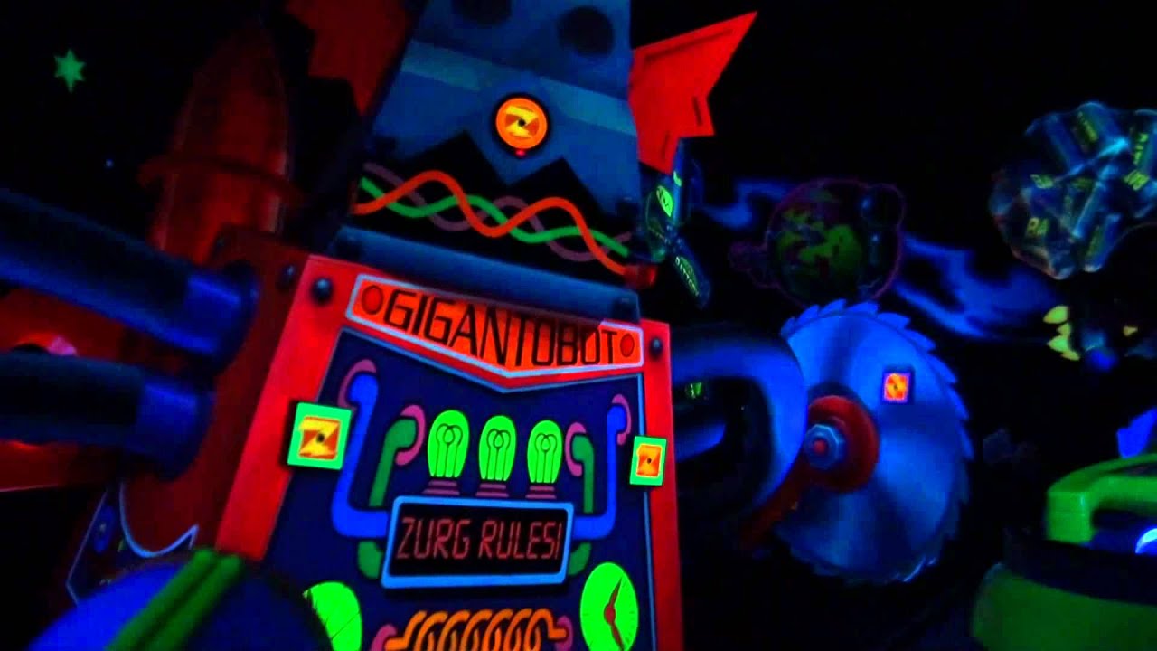 Disneyland, Buzz Lightyear's Astro Blasters Complete Ride Experience HD  POV