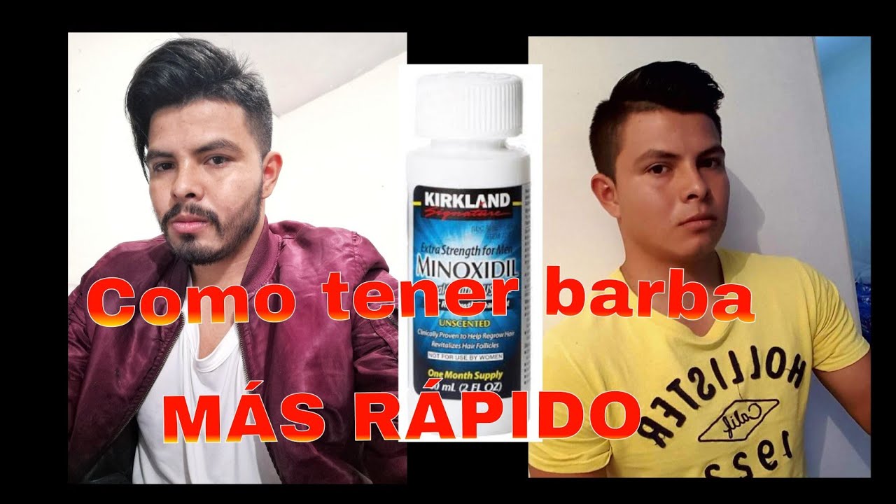 🧔Como tener Barba muy rapido y si éres lampiño abundante con Minoxidil