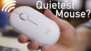 Logitech Pebble M350 Review Quietest Mouse On The Market Youtube