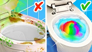Useful Cleaning Hacks That Will Make Your Toilet and Bathroom Shine ✨