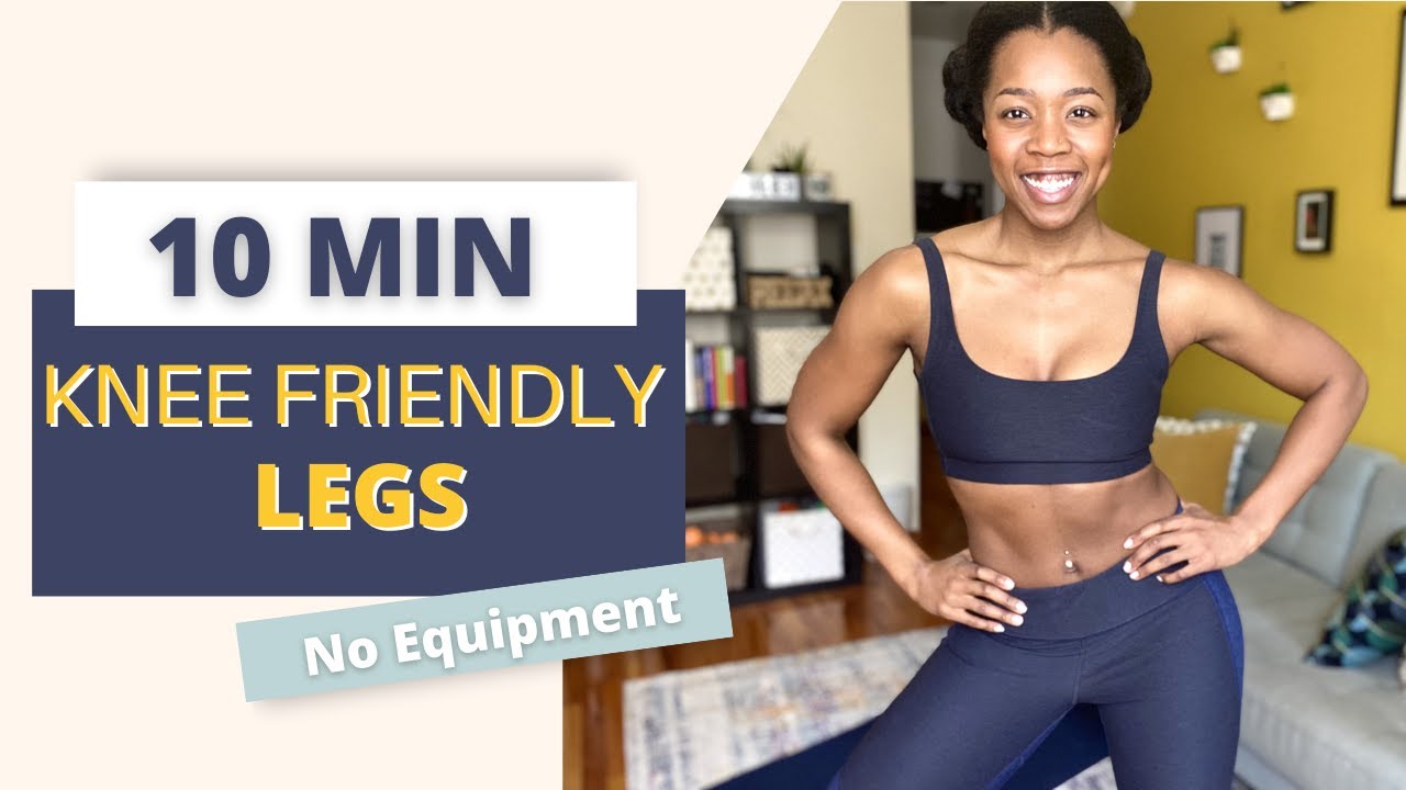 10 MIN KNEE FRIENDLY LEGS NO SQUAT NO LUNGE No Equipment At Home