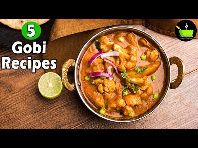 5 Best Cauliflower Recipes | Easy Gobi Recipes| Top 5 Indian Cauliflower Veg Recipes | Veg Recipes | She Cooks