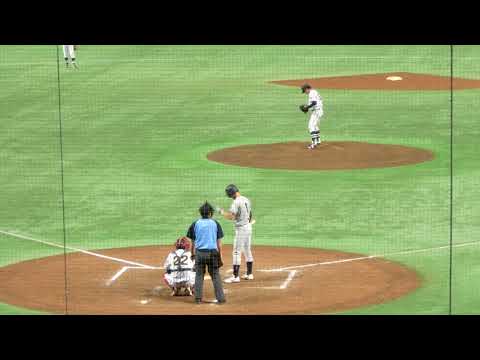 2018大学野球選手権大会 国際武道大学平川裕太VS立命館大学辰己涼介 第二打席