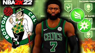 NBA 2K22 JAYLEN BROWN BUILD (CURRENT GEN) 50 BADGE UPGRADES - 2-WAY FINISHER