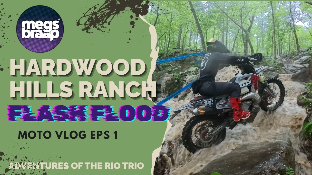 RIDING IN A FLASH FLOOD - Moto Vlog EPS 1