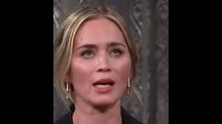 Emily Blunt  impression of Christopher  Nolan