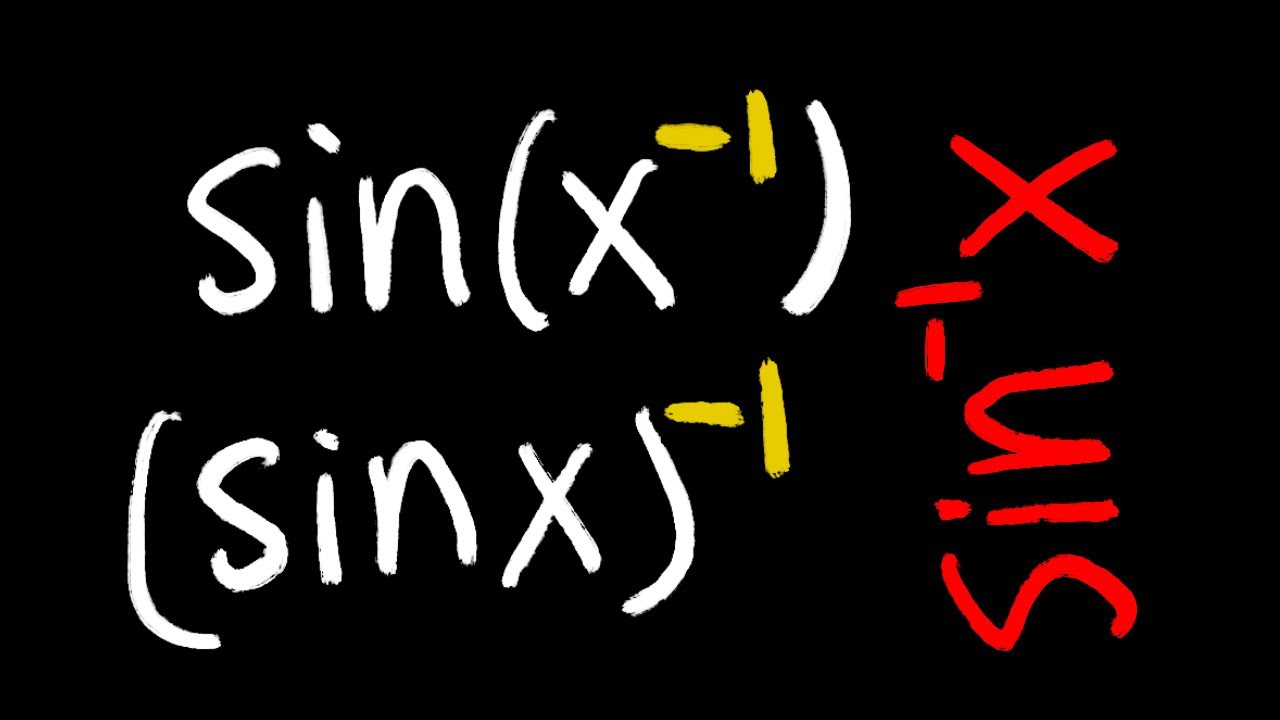 trigonometric function vs the 