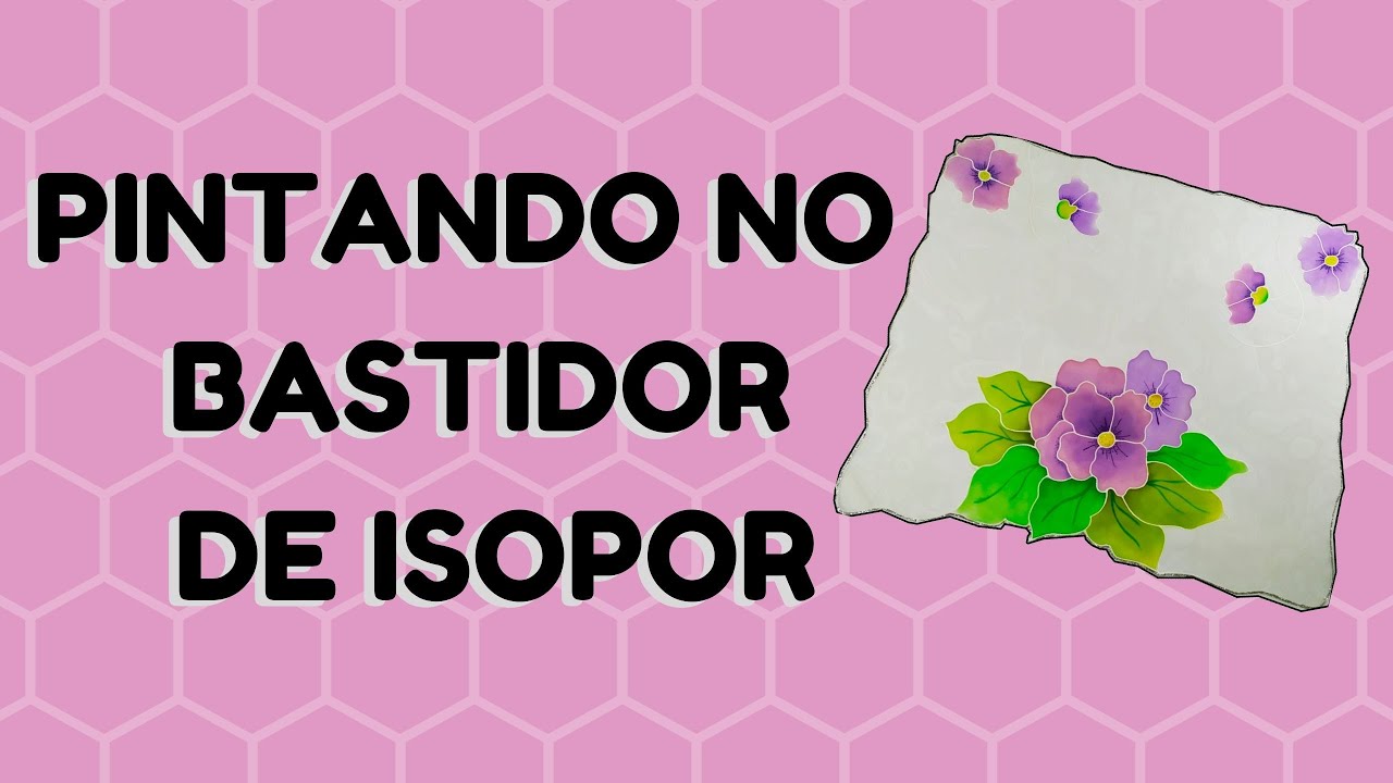 PINTURA EM SEDA!!- Pintando no Bastidor de Isopor??