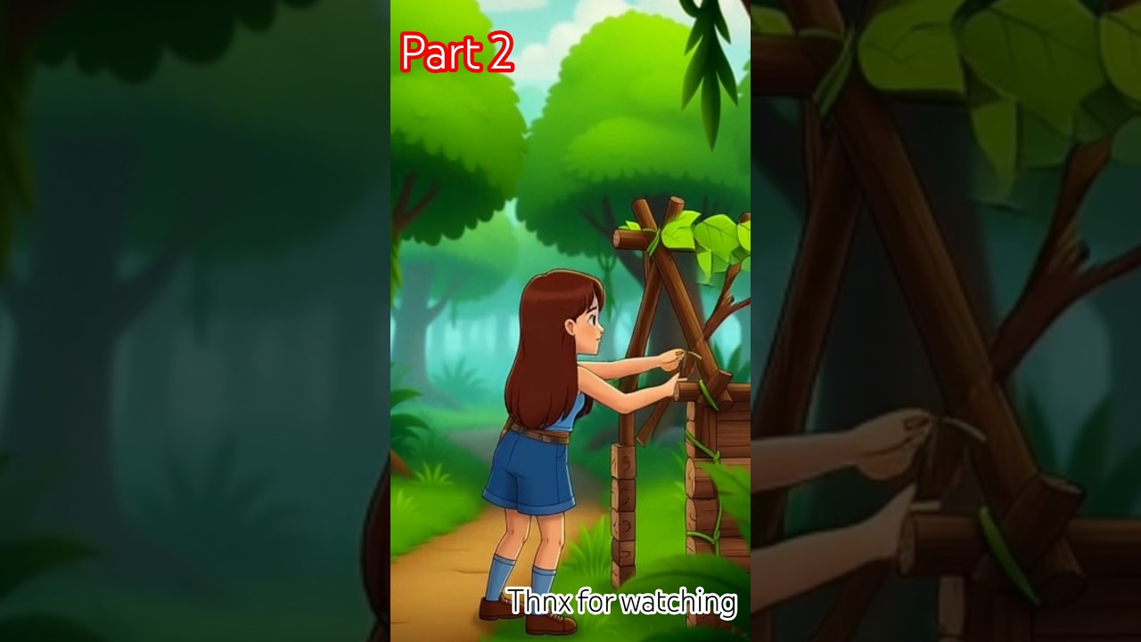 “She Built a Hut to Survive… Alone in the Forest!” 