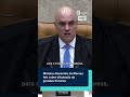 Ministro Alexandre de Moraes fala sobre tributação de grandes fortunas