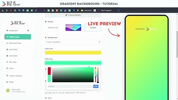 Biopage Gradient Background Tutorial💡