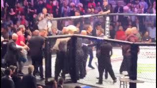 UFC 229 BEST ANGLE ON CAGE BRAWL 😱 (Conor vs Khabib)