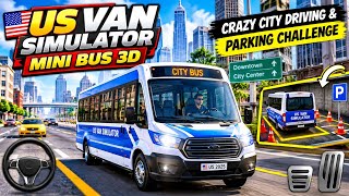 US Van Simulator Mini Bus |Real City Bus Driving 3D Gameplay screenshot 3