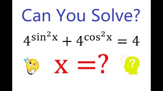 How to Solve the Mixed Exponential and Trigonometric Equation? | Math Olympiad